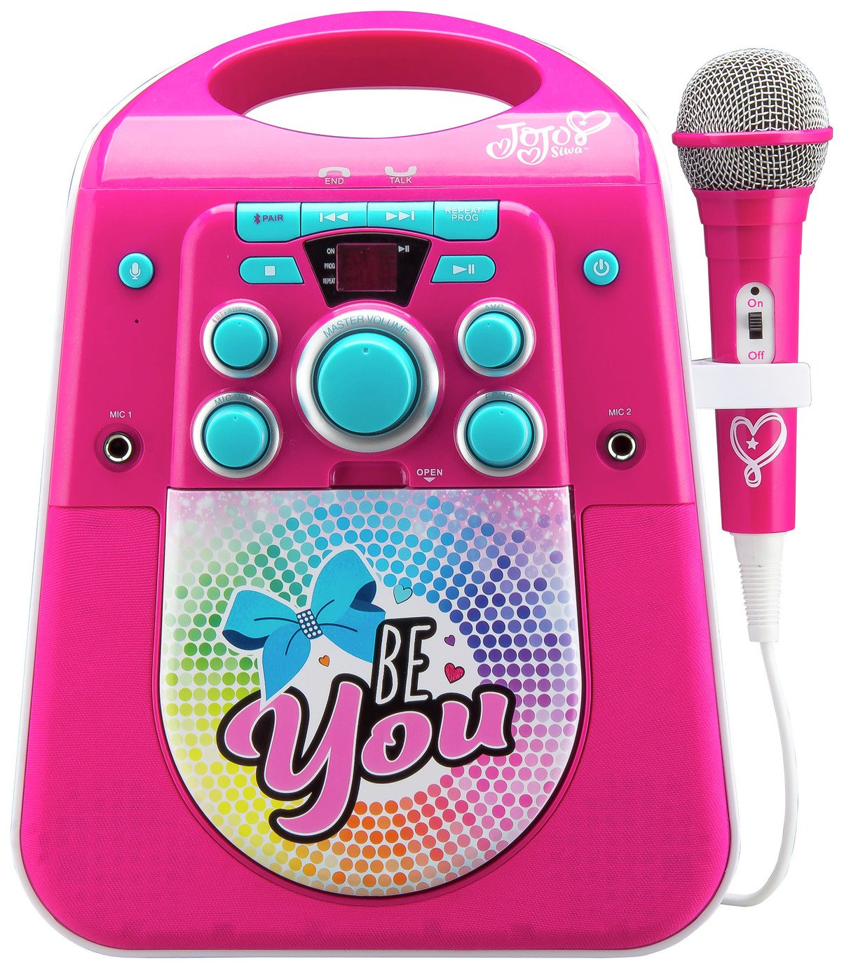 Jojo Siwa Bluetooth CDG Karaoke Machine with Microphone