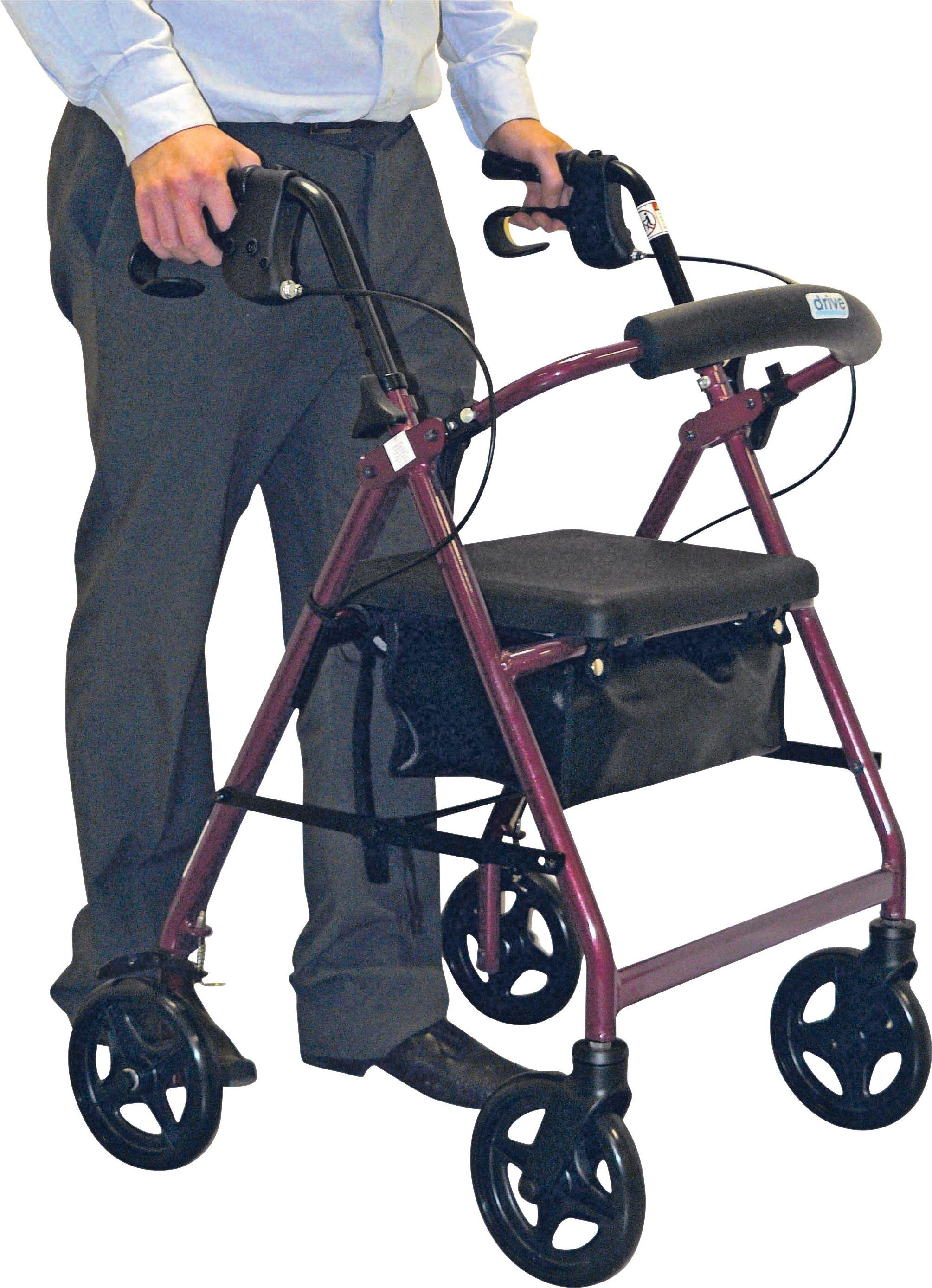 Drive Devilbiss Aluminium Four Wheel Rollator Walking Frame Reviews
