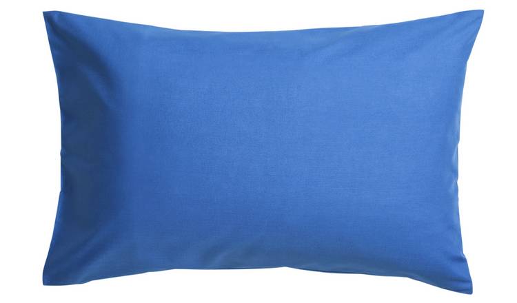 Habitat Easycare Polycotton Standard Pillowcase Pair - Blue