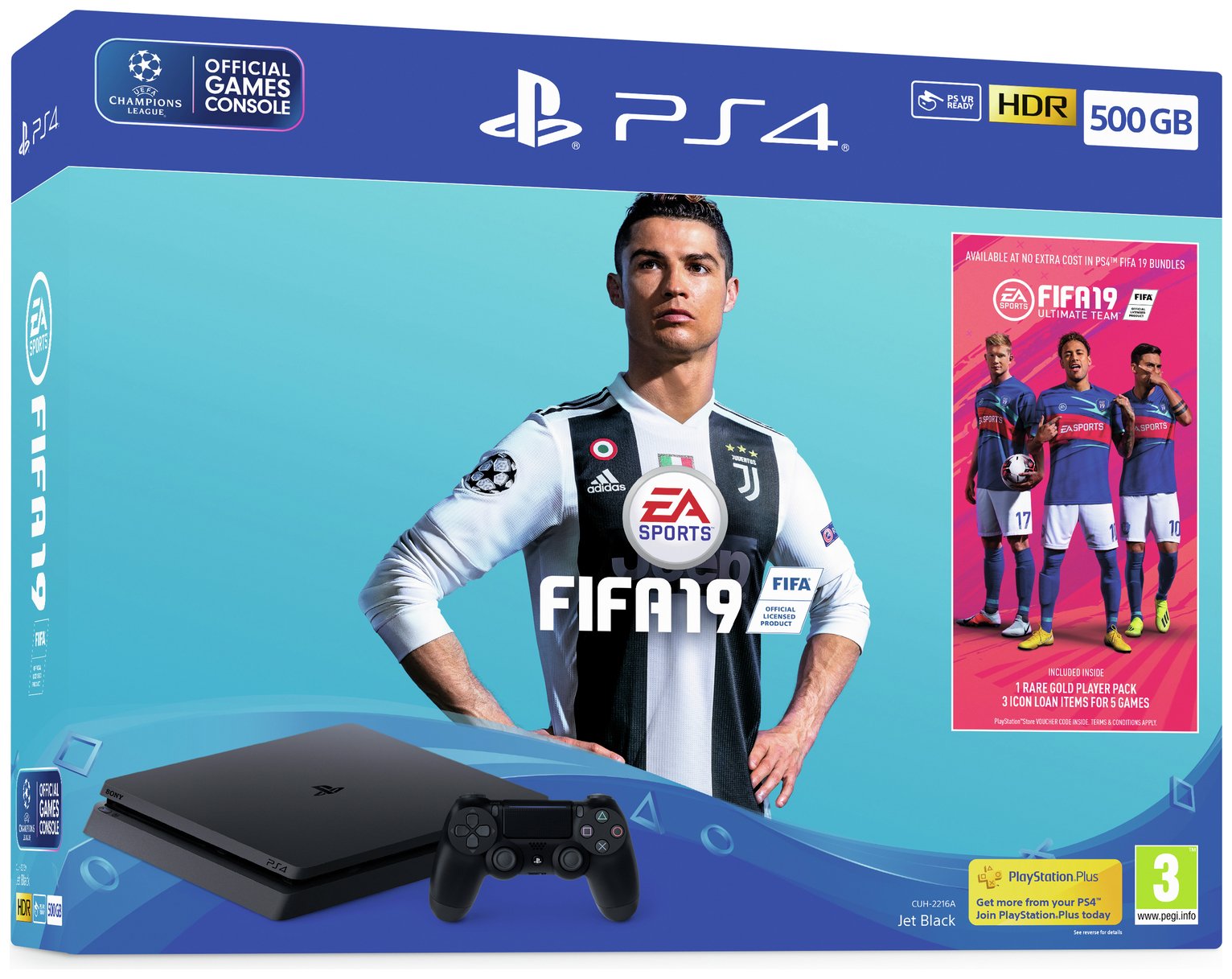 Sony PS4 500GB Console and FIFA 19 Bundle