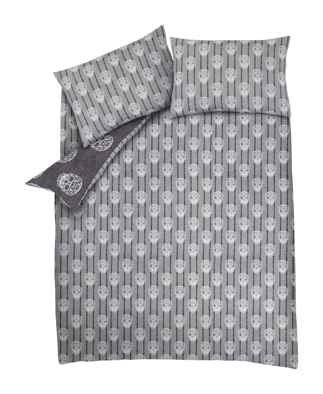 Catherine Lansfield Skulls Grey Bedding Set ‚Äì Double review