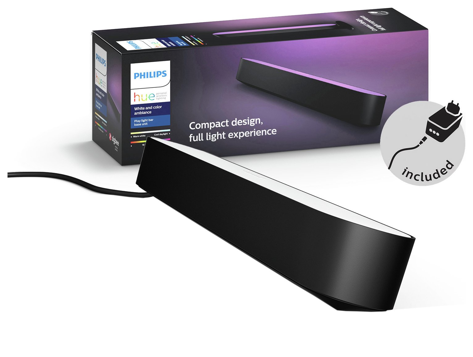 Philips Hue Play Wall Entertainment Light-Single Pack- Black