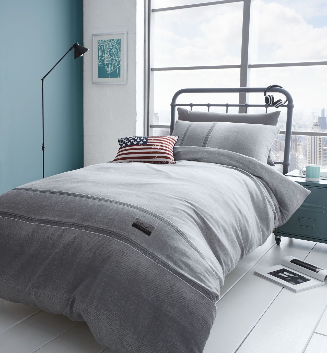 Catherine Lansfield Denim Grey Bedding Set ‚Äì Single review