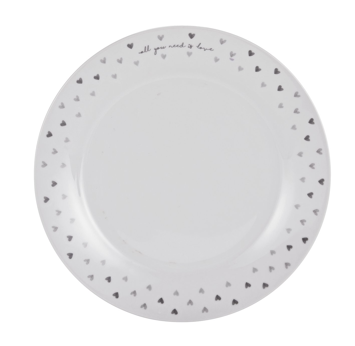 Argos Home 12 Piece Grey Hearts Dinner Set Review