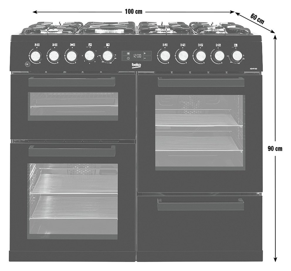 Beko KDVF100K Dual Fuel Range Cooker Reviews