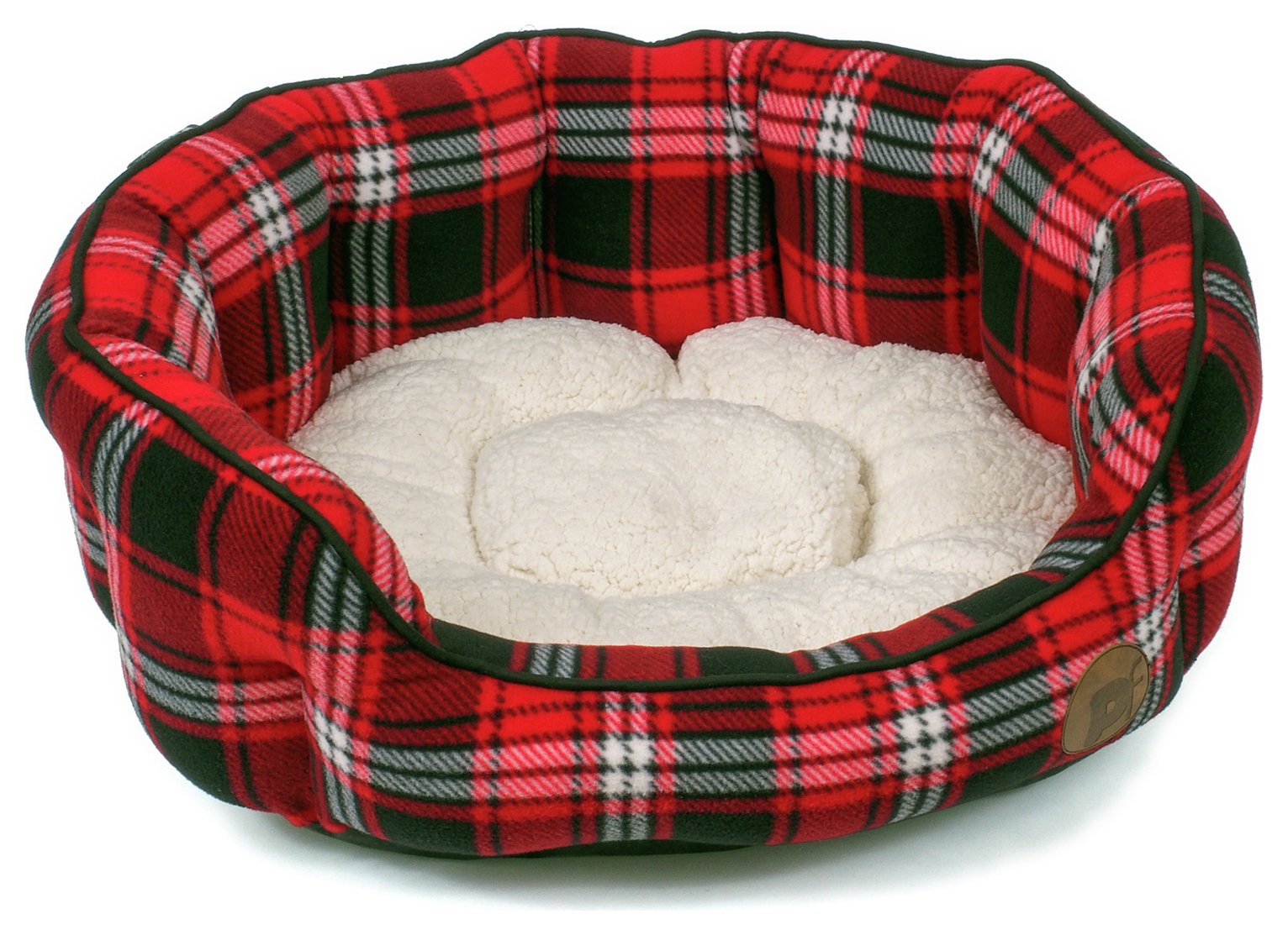 Petface Red Tartan Oval Pet Bed review