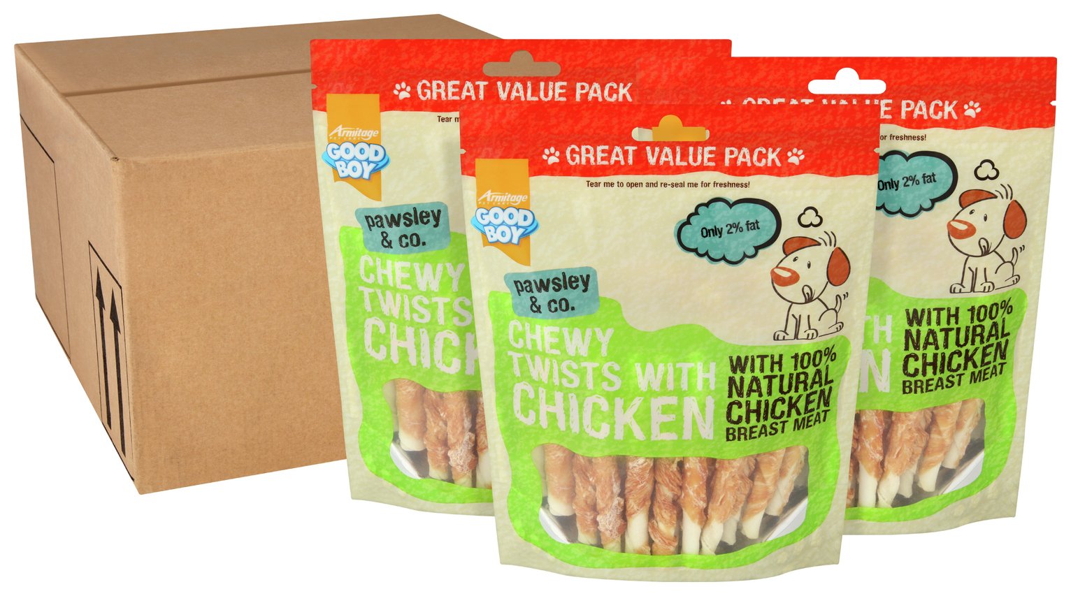 good boy chewy twists with chicken