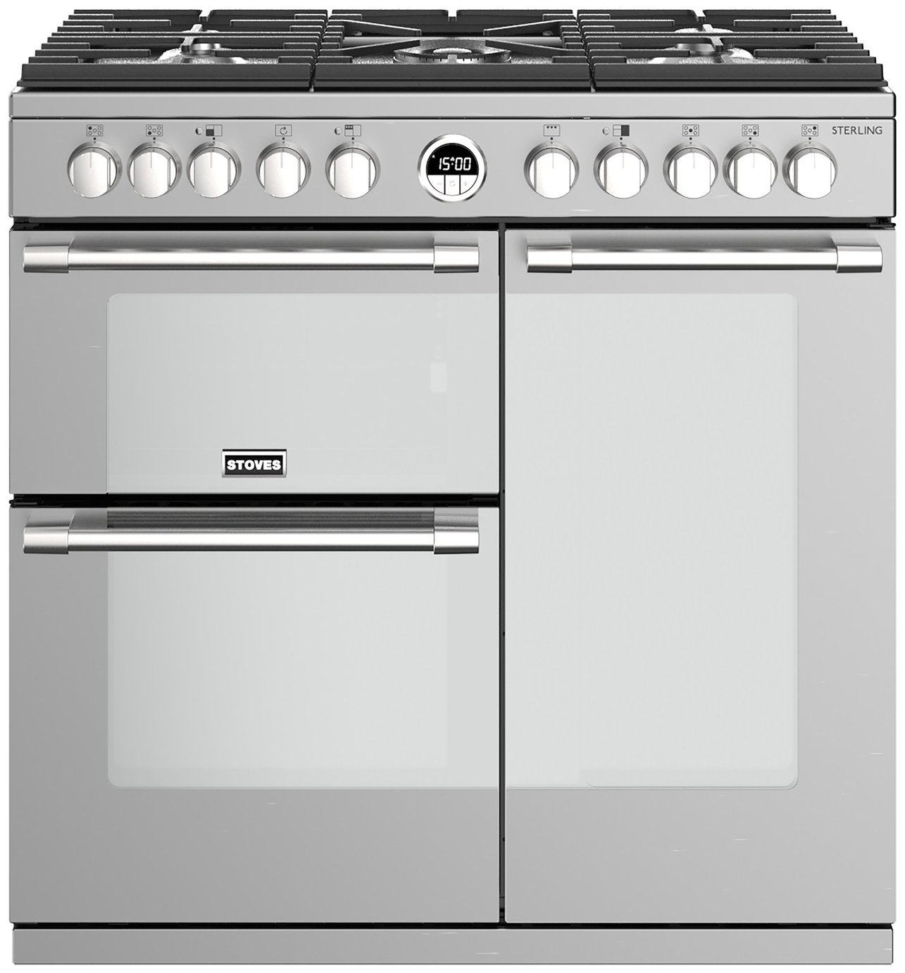 Stoves Sterling S900DF Dual Fuel Range Cooker - S/Steel