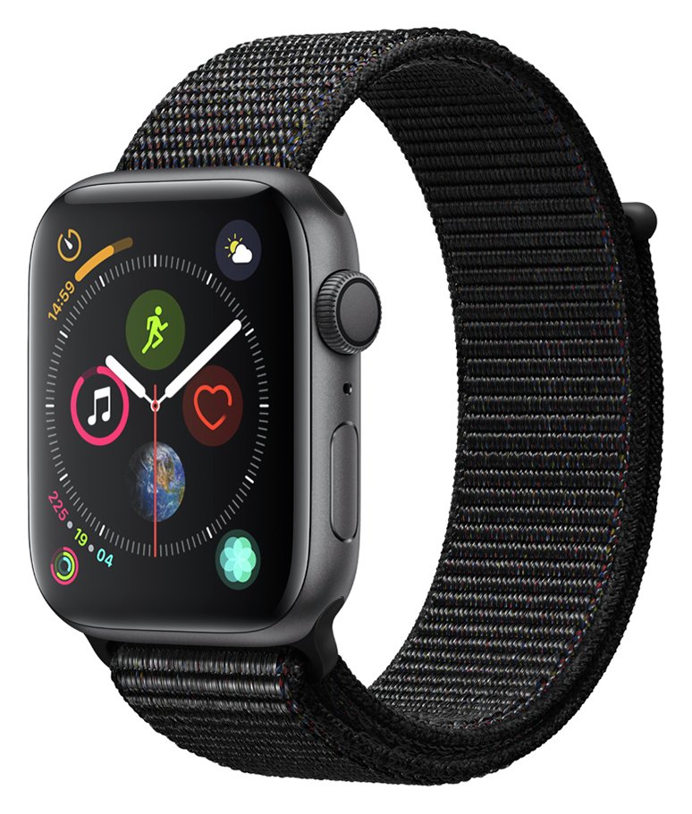 Apple Watch S4 GPS 44mm - Space Grey Aluminum / Black Loop