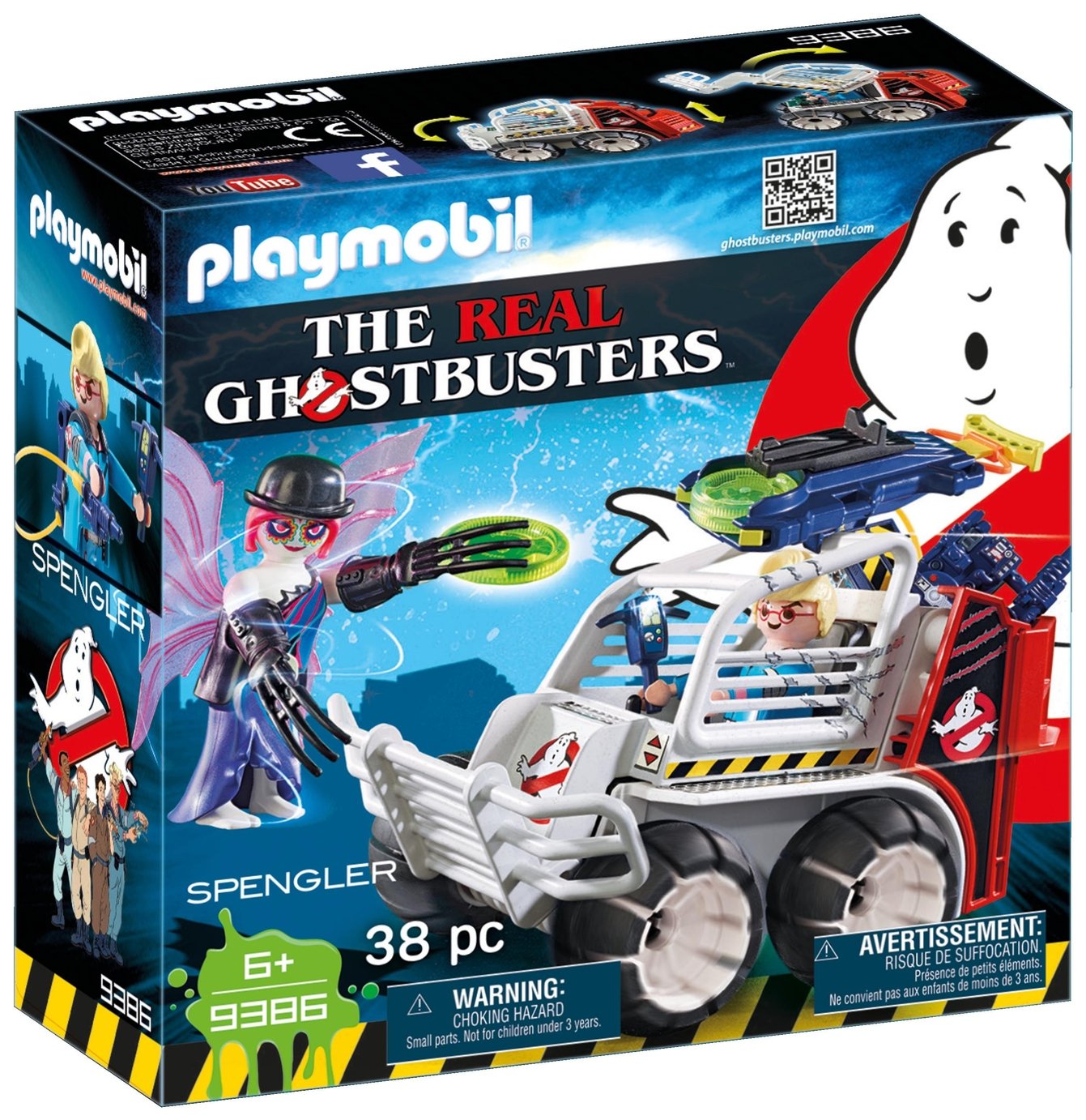 Playmobil 9386 Ghostbusters Spengler with Cage Vehicle