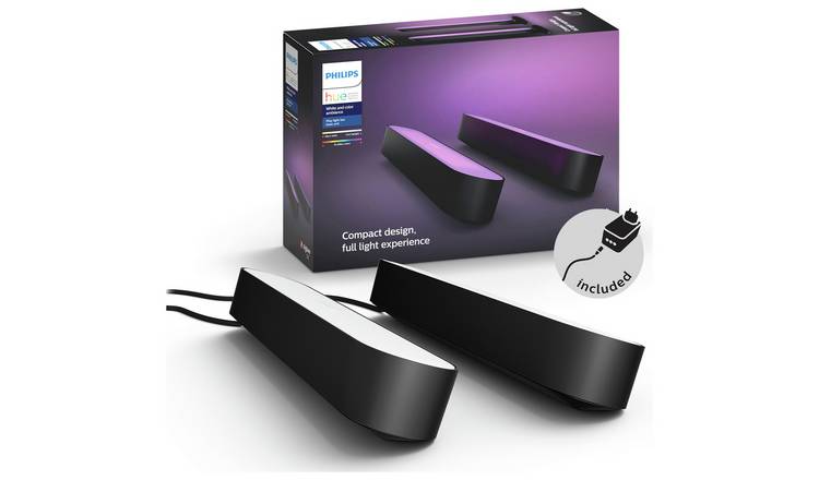 Buy Philips Hue Play Smart Light Bar Double Pack - Black | null | Habitat