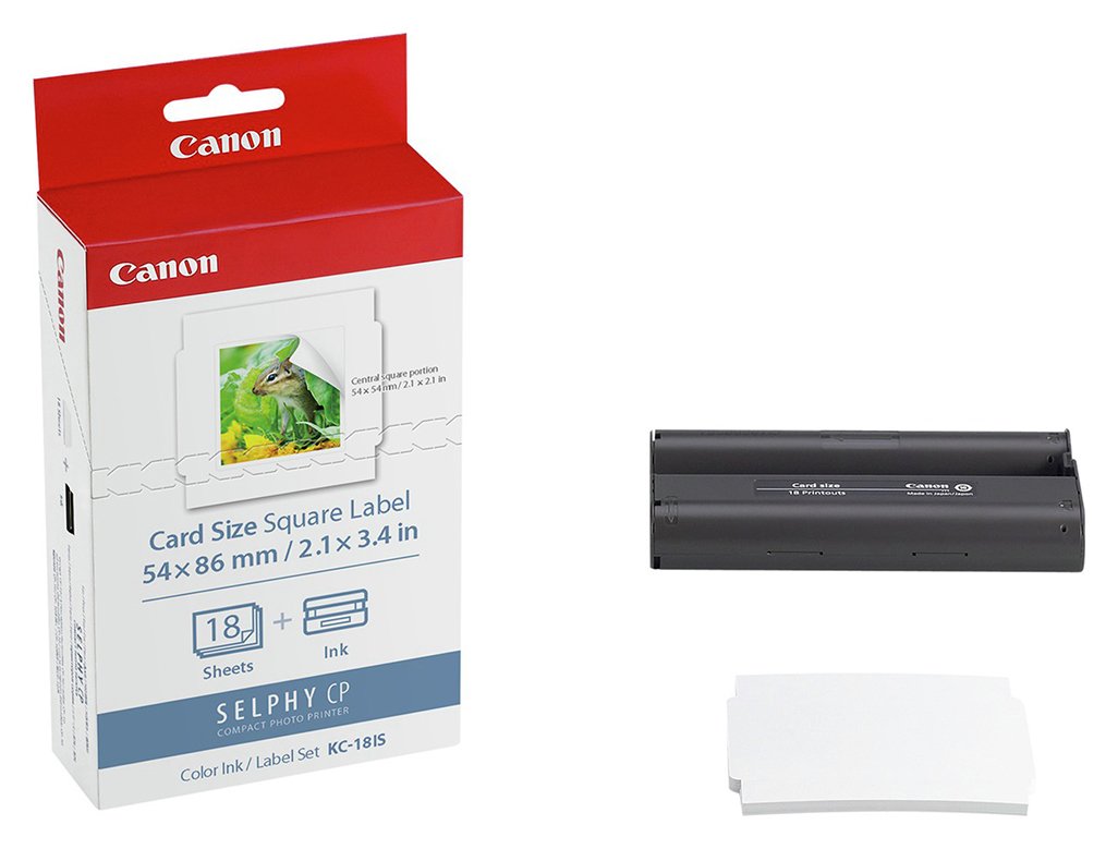 Canon Selphy KC-18IF Sticker Paper and Ink Kit
