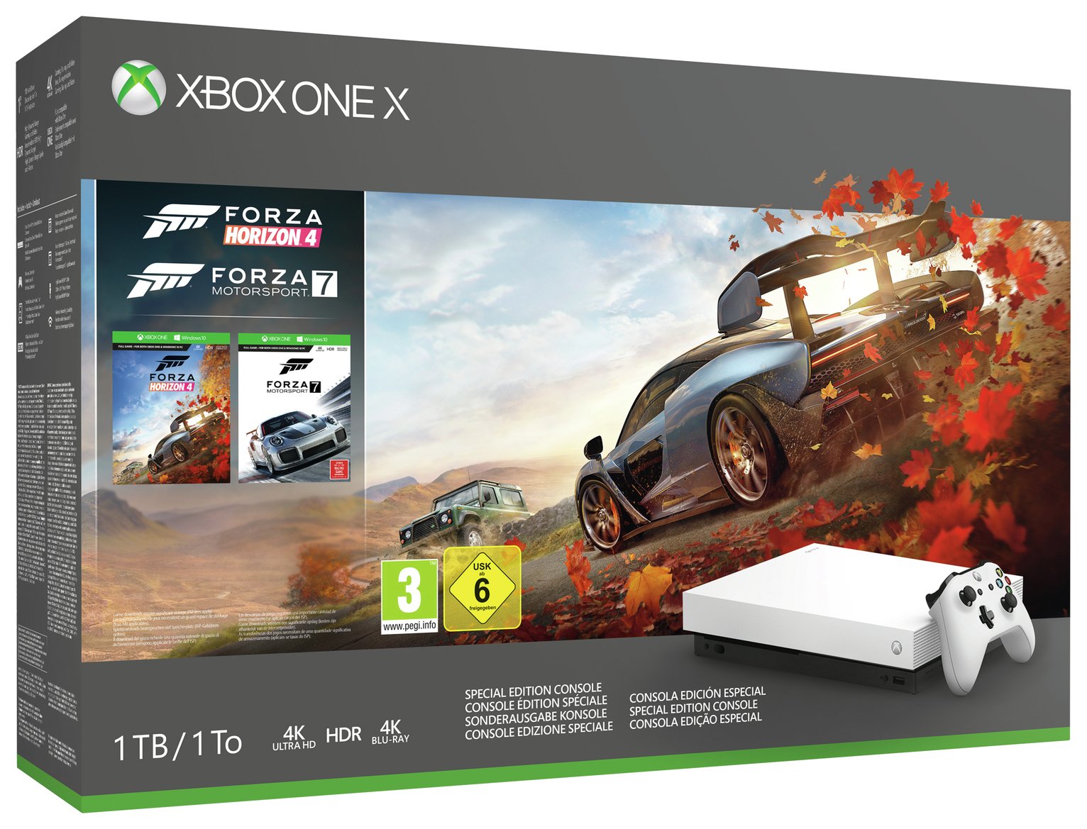 Xbox One X White 1TB Console & Forza Special Edition Bundle