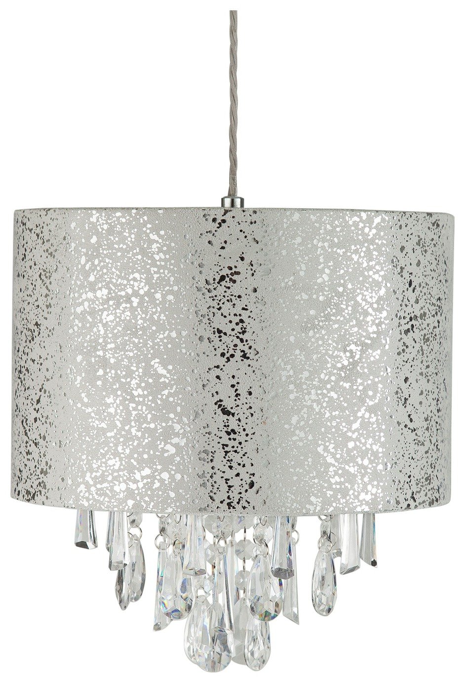 Argos Home Fil Suede & Beaded Silver Foil Shade Review