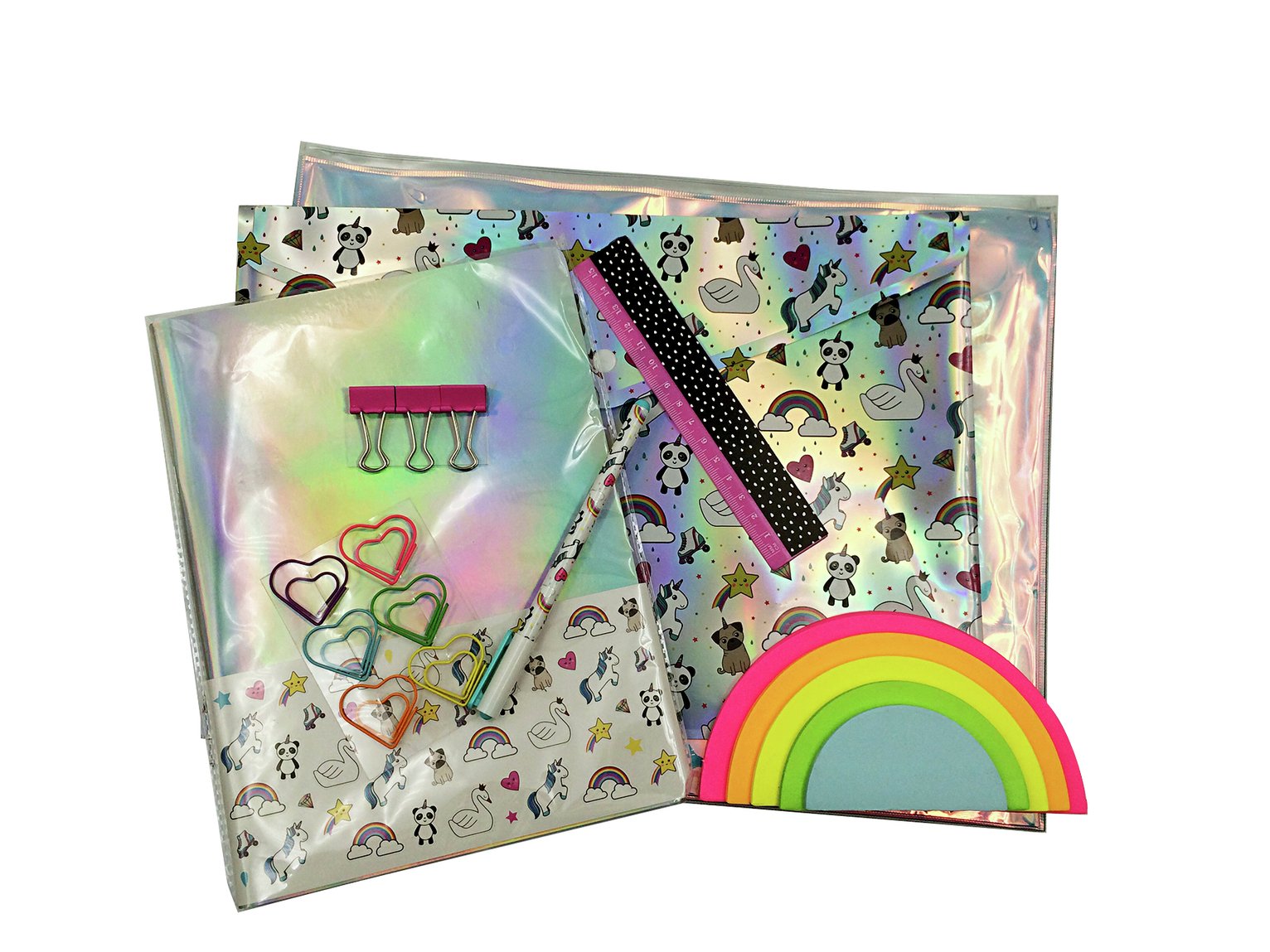 Sainsbury's Home Rainbow Daydream Large Stationary Set