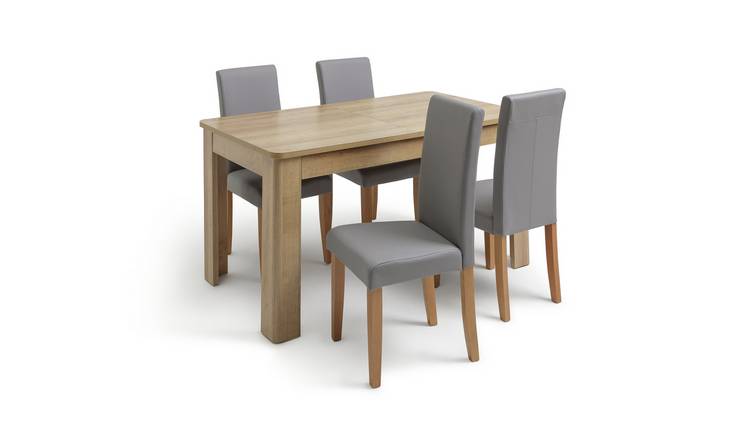 Cream table 2024 and chairs argos