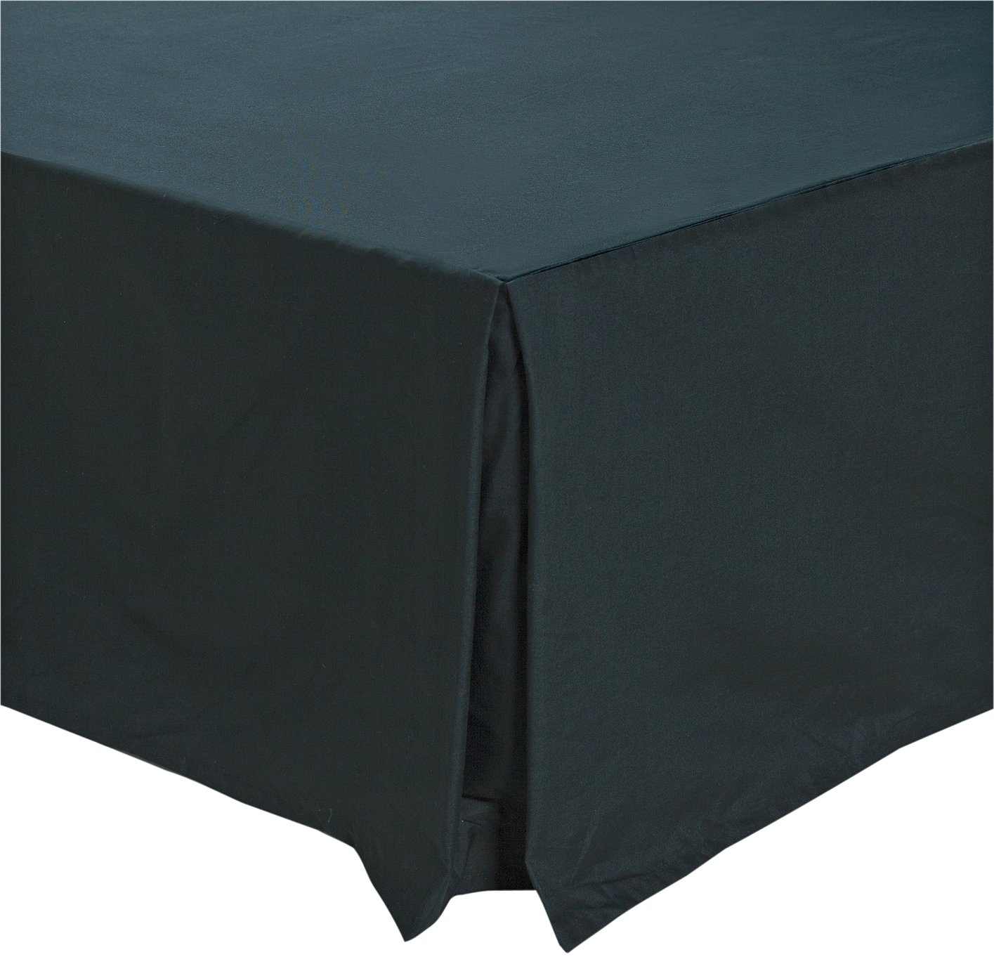 Argos Home Easycare Plain Black Valance - Kingsize