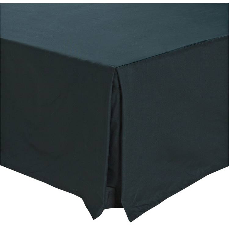 Argos Home Easycare Plain Black Valance - Kingsize 0