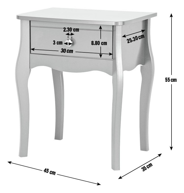 Argos Home Amelie Bedside & 3 Drawer Chest Reviews