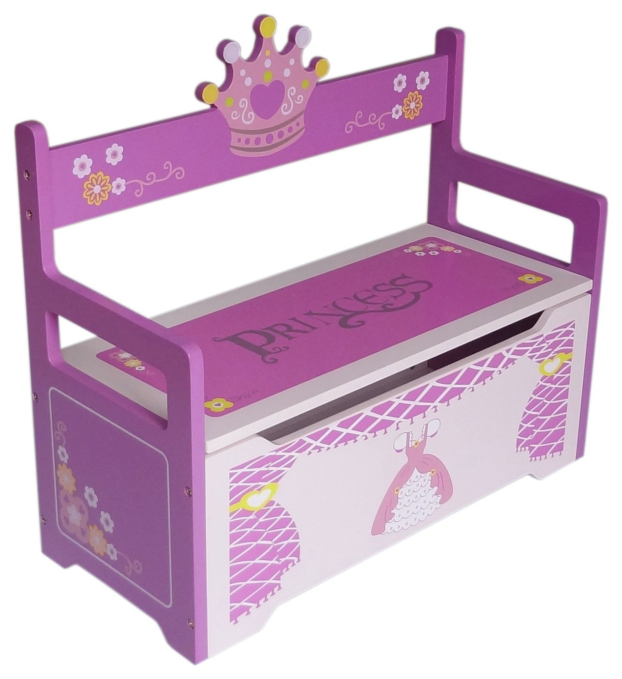 Kiddi Style Princess Toy Box Bench review