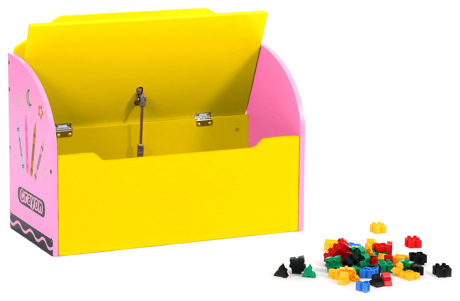 Kiddi Style Pink Crayon Toy Box & Bench Reviews