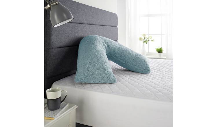 Buy Downland Fluffy Fleece V Shape Firm Pillow Duck Egg Pillows Argos