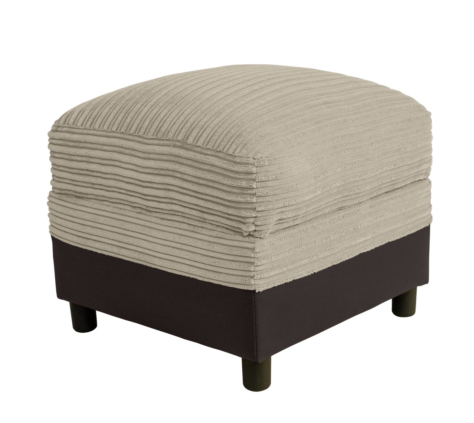 Argos Home Harry Fabric Storage Footstool - Mink