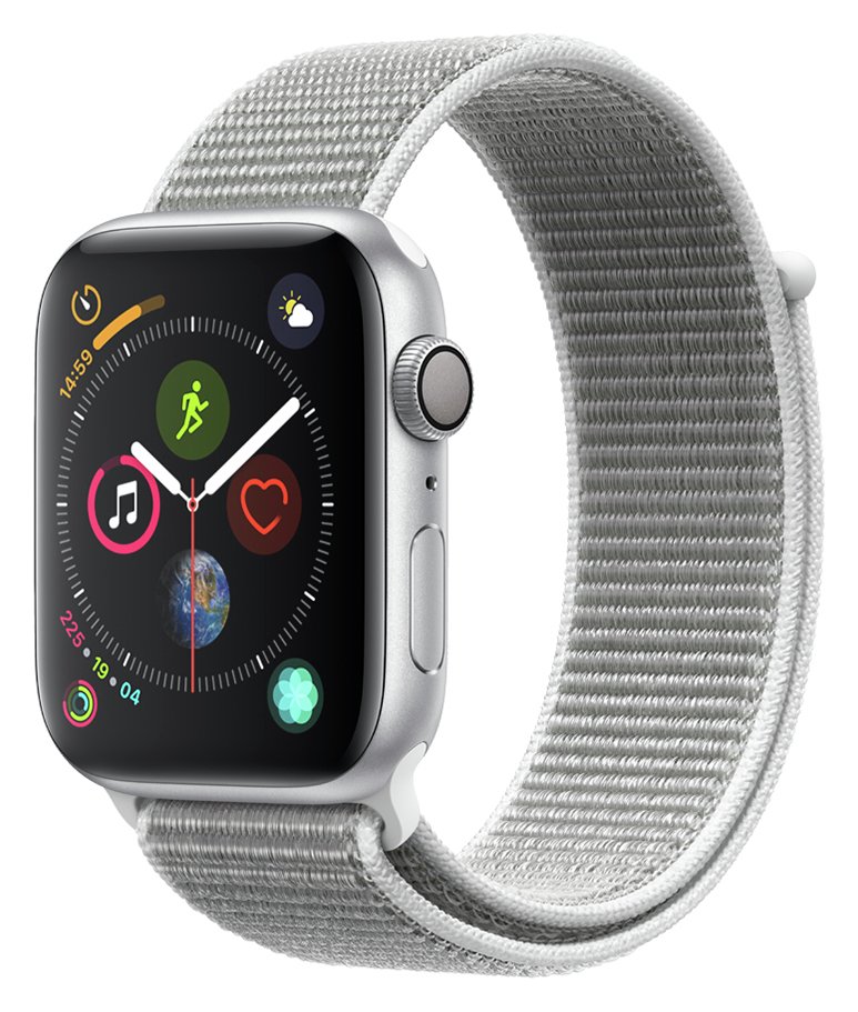 Apple Watch S4 GPS 44mm - Silver Aluminum / Seashell Band