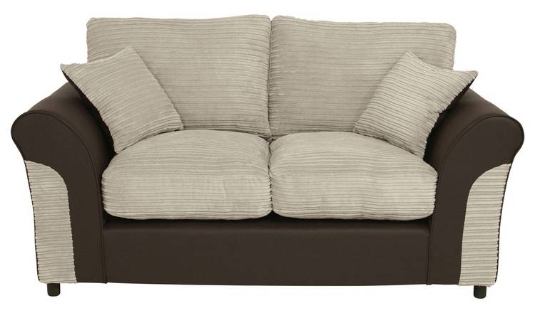 Leather sofa deals bed argos