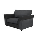 Buy Argos Home Harry Fabric Cuddle Chair - Charcoal | Armchairs and ...