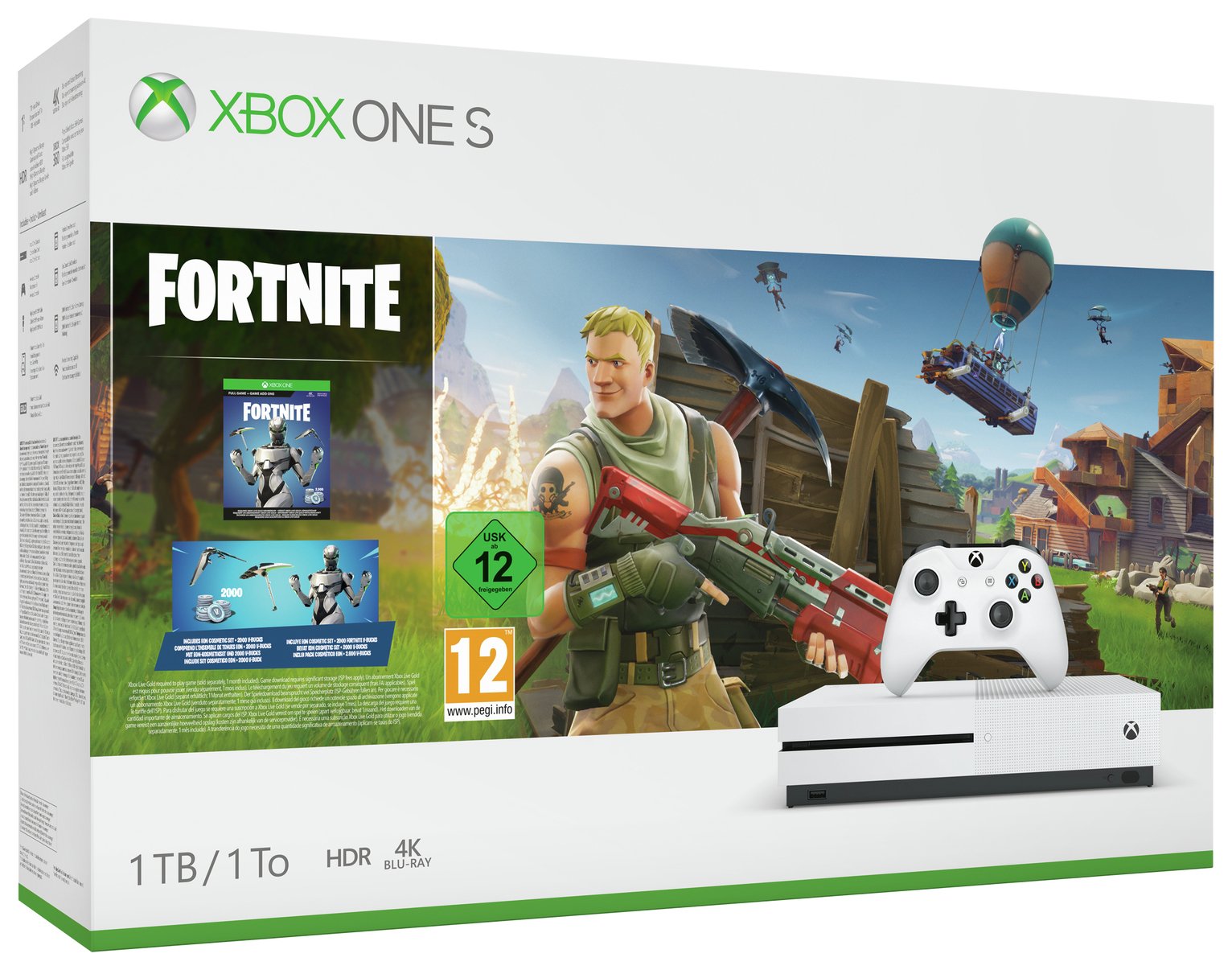 Xbox One S 1TB Console & Fortnite Bundle