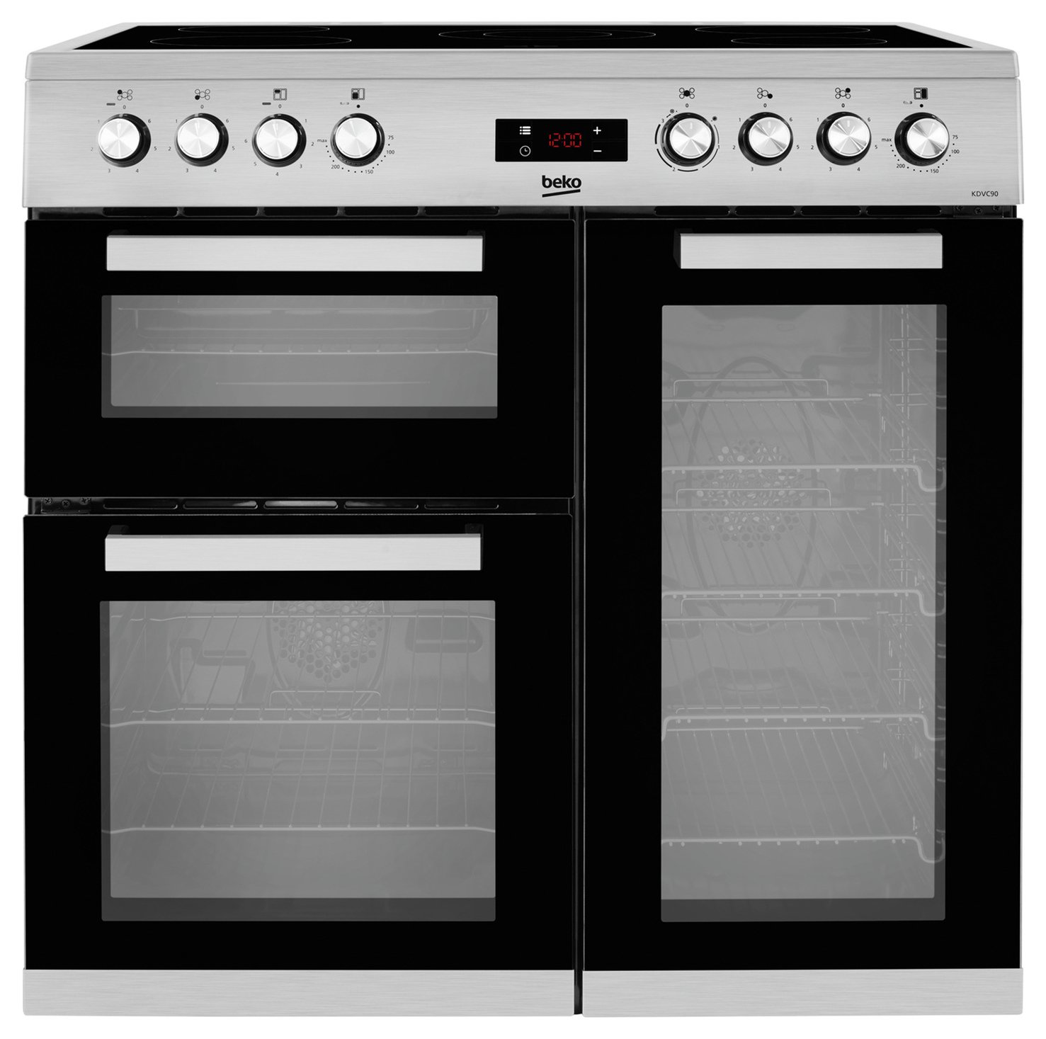 Beko KDVC90X 90cm Electric Range Cooker - Stainless Steel