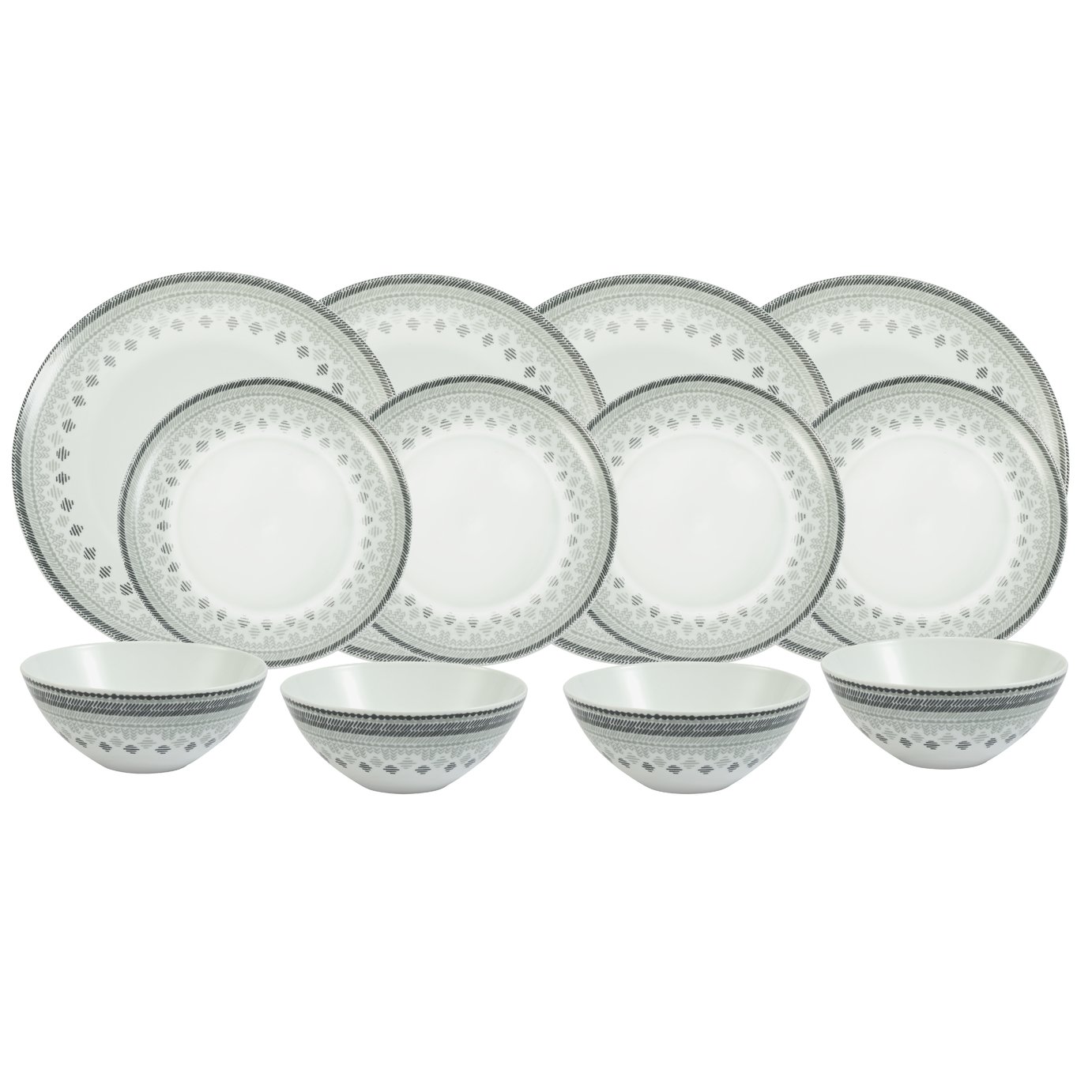 Argos Home 12 Piece Global Monochrome Dinner Set Reviews