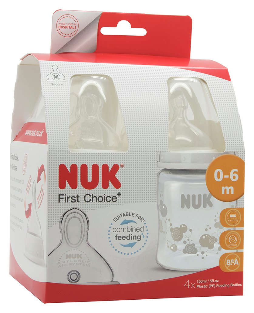 nuk first choice bottle with latex teat