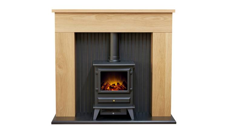 Adam Innsbruck with Hudson Electric Freestanding Stove Suite
