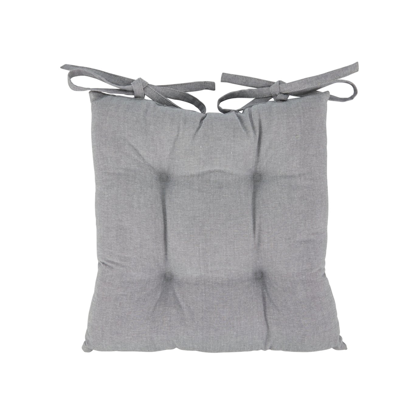 Argos Home Grey Seat Pads - 2 Pack