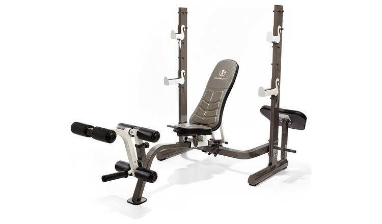 Marcy MWB-70205 Folding Olympic Weight Bench with Squat Rack