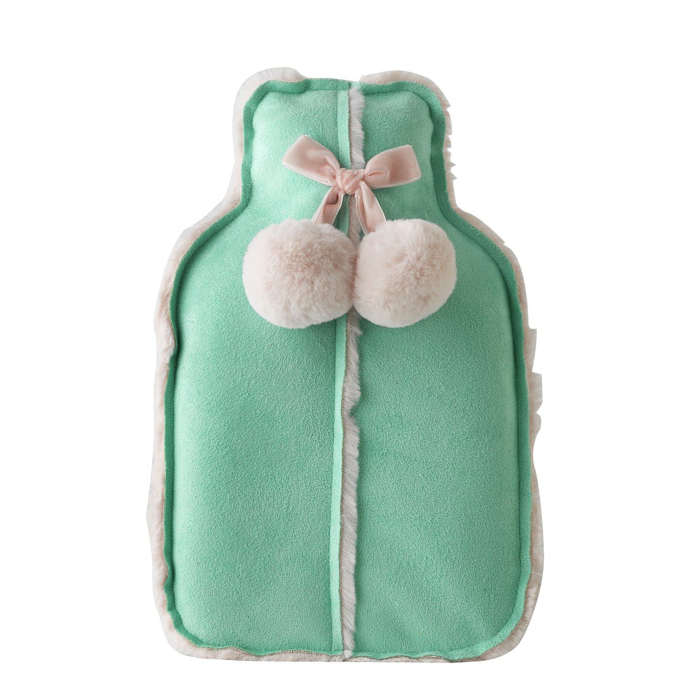 Green and Pink Hot Water Bottle