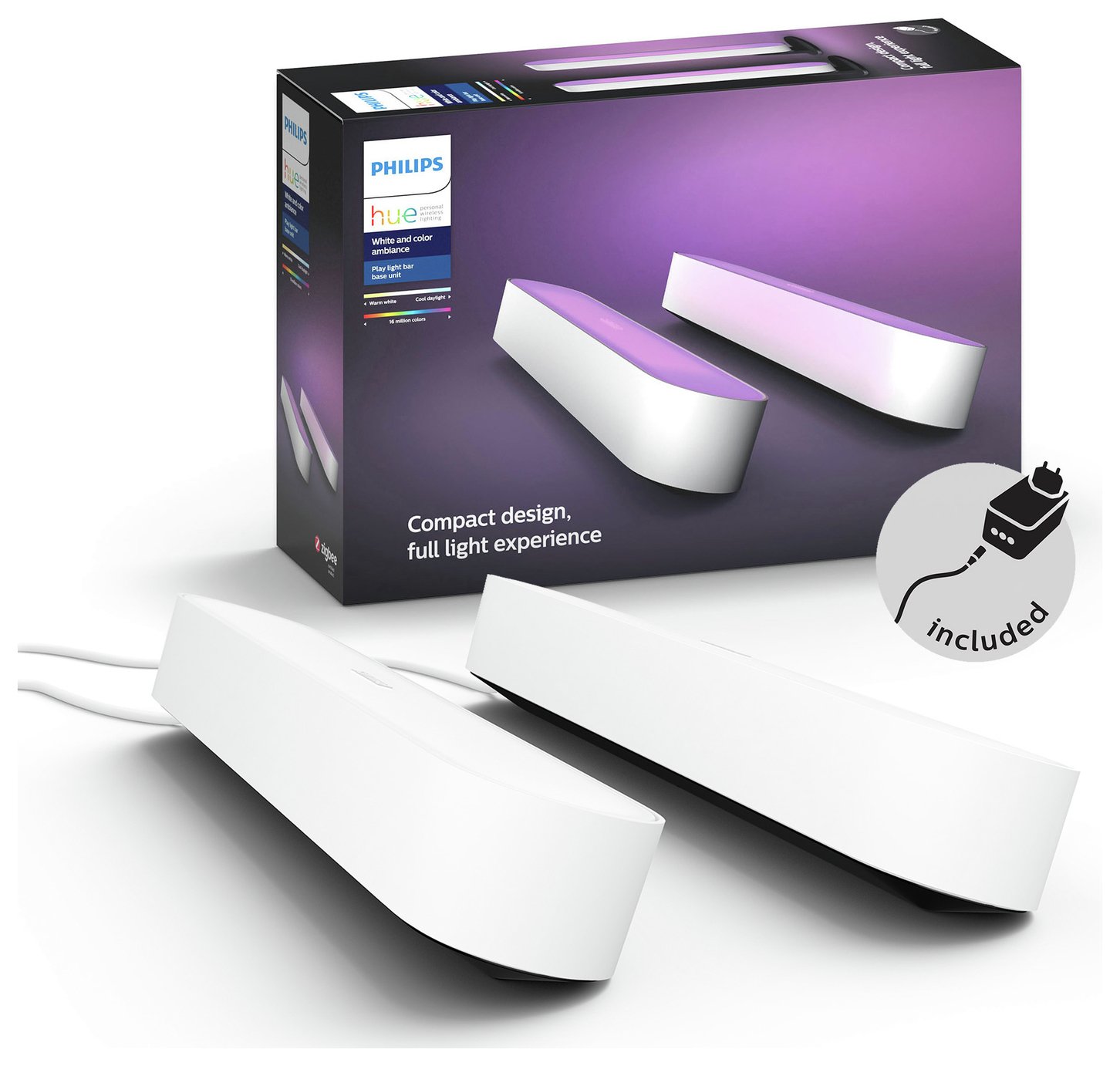 Philips Hue Play Smart Light Bar Double Pack - White