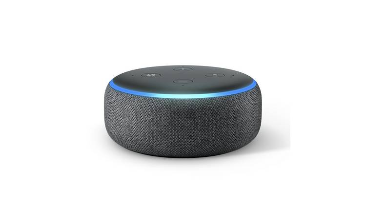 Inspirere dechifrere træthed Buy Amazon Echo Dot Smart Speaker With Alexa - Black | Smart speakers |  Argos