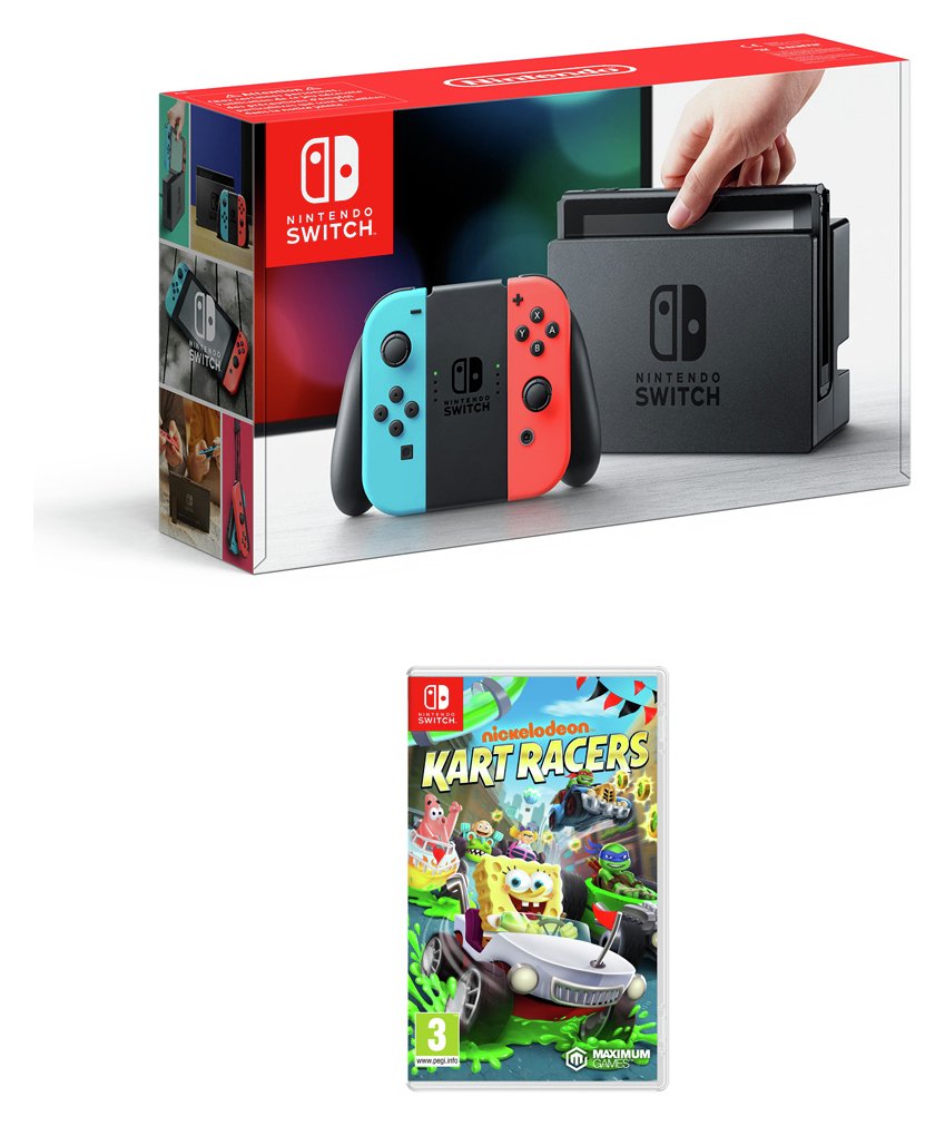 Nintendo Switch Console & Nickelodeon Kart Recers Bundle Reviews