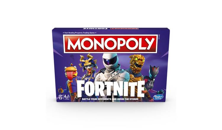 monopoly fortnite from hasbro gaming - fortnite chest toy code