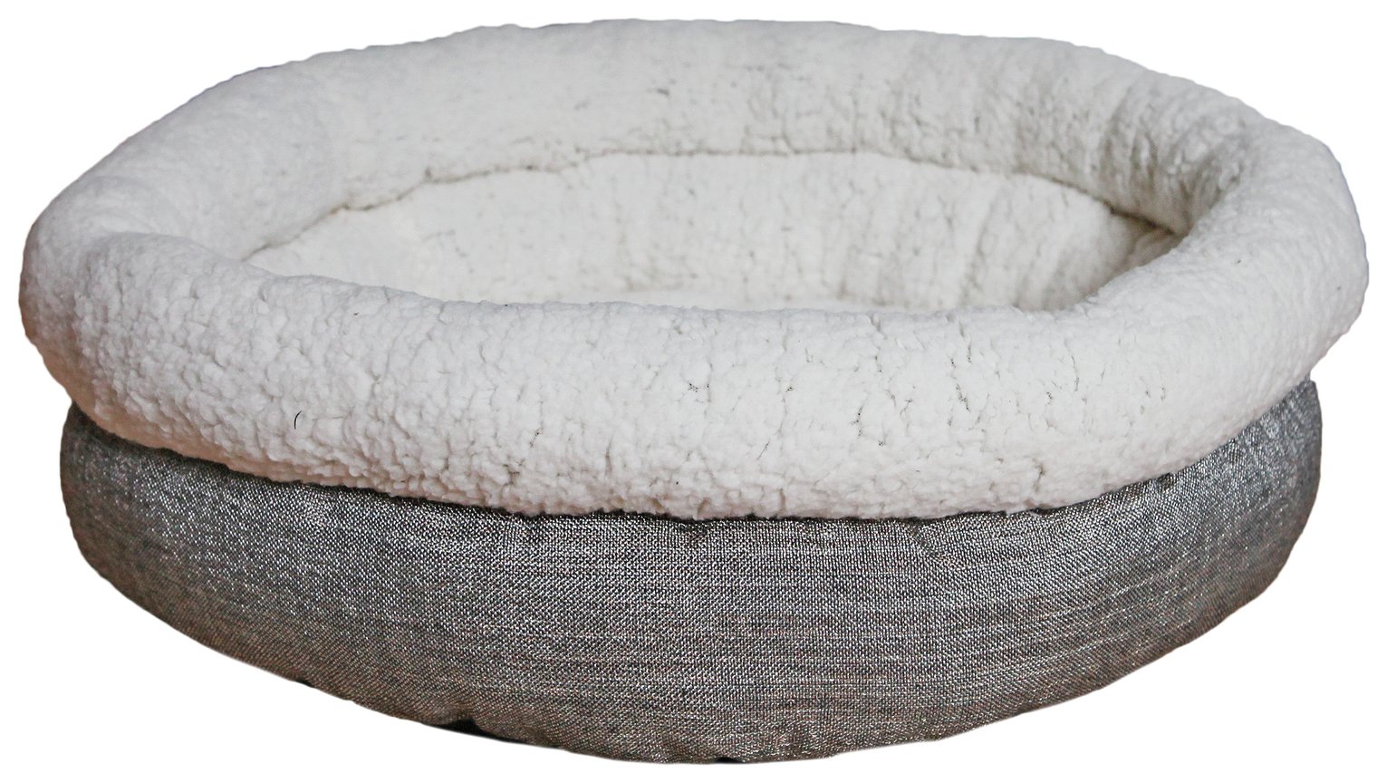 Rosewood Deep Tweed Teddy Bear Round Pet Bed Reviews