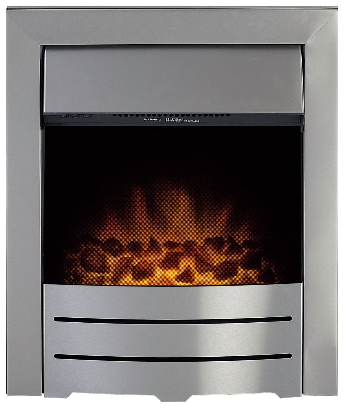 Adam Colorado 2kW Electric Inset Fire - Brushed Steel