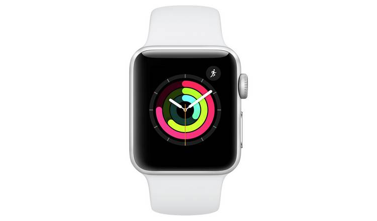 Buy Apple Watch S3 2018 Gps 38mm Alu White Sport Band Fitness And Activity Trackers Argos