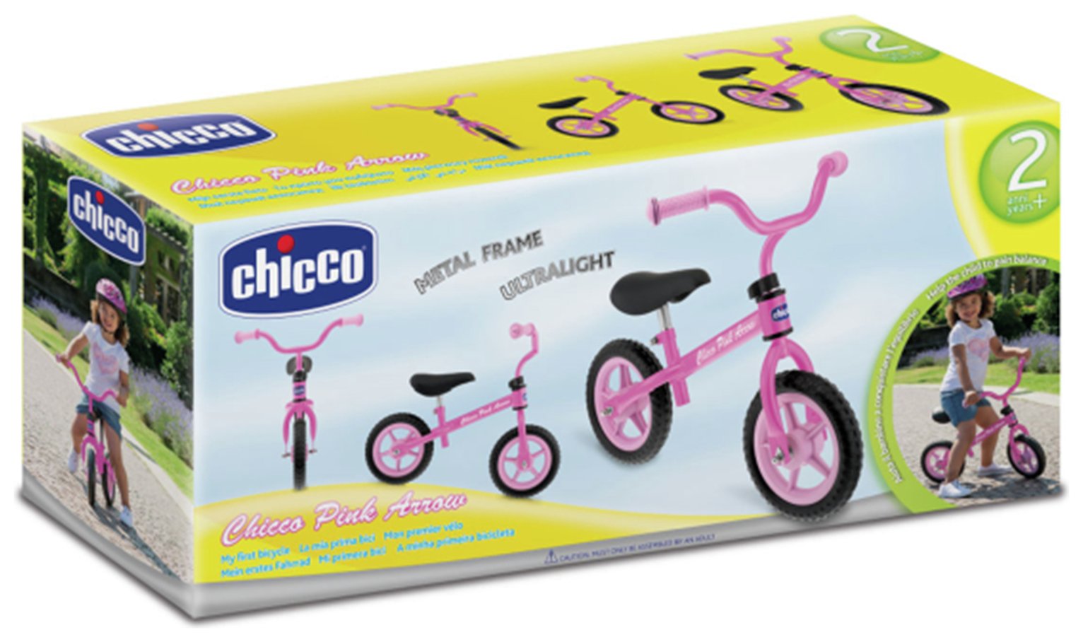 pink chicco balance bike