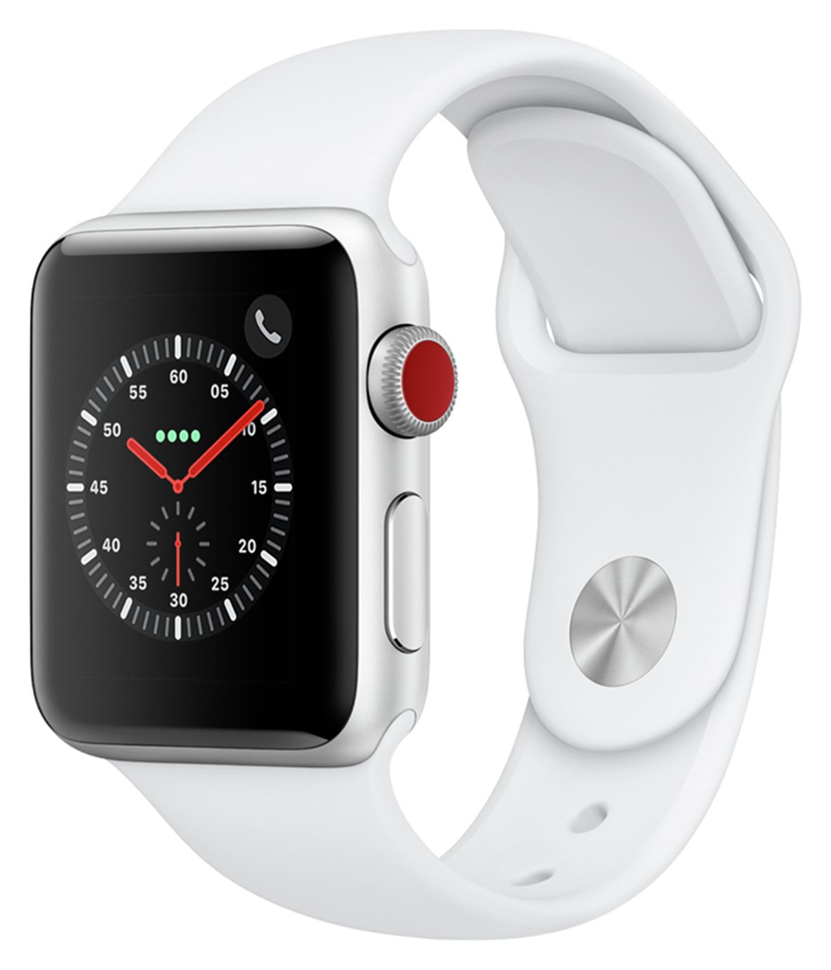 Apple Watch S3 2018 Cellular 38mm - Alu / White Sport Band