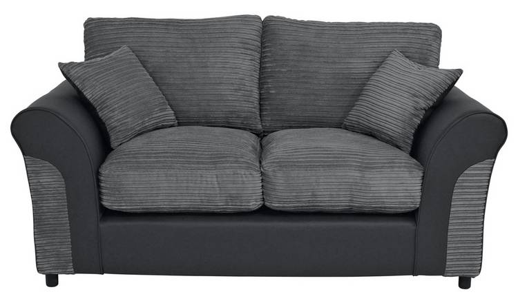 Argos Home Harry 2 Seater Fabric Sofa bed - Charcoal