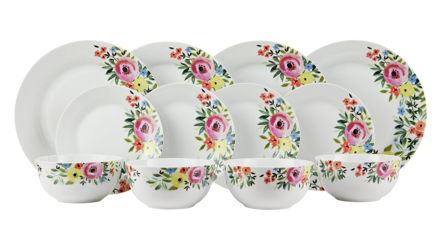 Argos Home Cote d'Azure 12 Piece Dinner Set