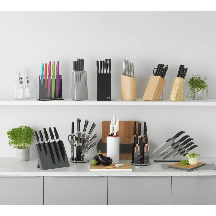 Argos Home 5 Piece Stainless Steel Knife Block Set 0